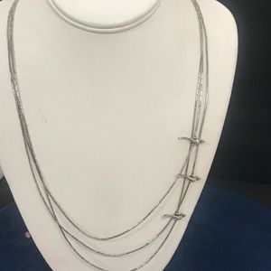 Sterling Silver Necklace with Bird Accents